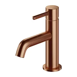 Змішувач для умивальника Omnires Y brushed copper (Y1210NCPB) низький, мідний брашований