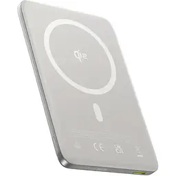 Зовнішній акумулятор Baseus PicoGo Ultra Slim Qi2 10000mAh 27W Silver (E0027203) [152273]