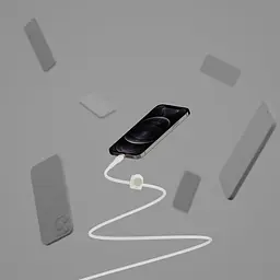 Кабель Belkin USB-C > Lightning заряджання/синхронізації 1м, Type-C, плетений, силіконовий, з ремінц teh0013624 - мініатюра 6