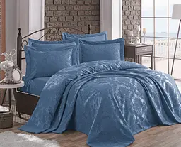 Покривало з наволочками Ezgi Blue 240 x 260 см Gardines pbe0051061 - мініатюра 1