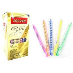 Ручка масляна GOLDEN синій Curl, 853270 в асортименті