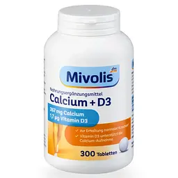 Біологічно активна добавка Mivolis Calcium + D3, 300 шт