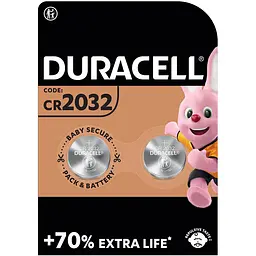 Батарейка Duracell CR2032, 3V 2 шт./уп