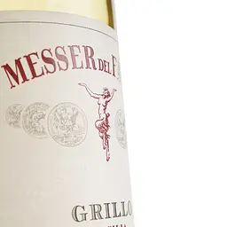 Вино Messer del Fauno Terre Siciliane Bianco Grillo, біле, сухе, 0,75 л - мініатюра 3