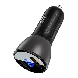 Автомобільний зарядний пристрій ACEFAST B6 metal 63W (USB-A+USB-C) with digital display - мініатюра 3
