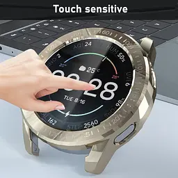 Захисний чохол Tamister для смартгодинника Xiaomi Mi Watch Color 2 з плівкою вінтажне золото - мініатюра 3