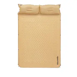 Килимок самонадувний Naturehike (CNH22DZ013) 3см - з подушкою - двомісний - жовтий