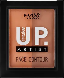 Палетка для контурингу Maxi Color Make Up Artist Face Contour 01 Кавовий Мус 8 г - мініатюра 2