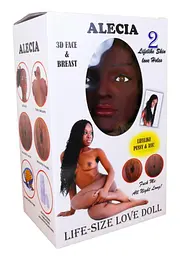 Надувна лялька Alecia 3D Vibrating - мініатюра 8