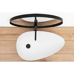 Умивальник Rea Greta 40x65,5 white (REA-U8537) - мініатюра 4