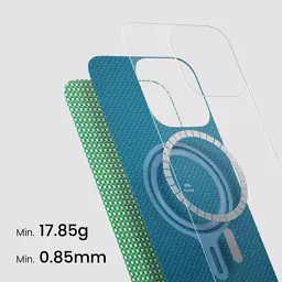 Карбоновий чохол Pitaka Ultra-Slim Case Forest Green для iPhone 16 Pro (KI1601PFOR) - мініатюра 5