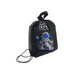 Сумка для взуття Cool For School Чорна з кишенею (CF87305)