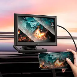 Монітор для авто HOCO Imogen Car wireless portable screen HU2 |7", 1024x600, Car Play, Android Auto| - мініатюра 3