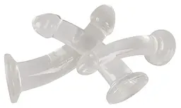 Набір анальних пробок Crystal Clear Anal Training Set 3 шт. (прозорий) - мініатюра 3