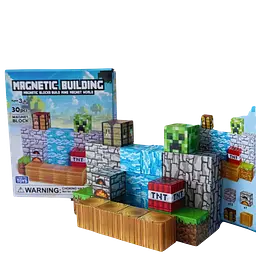Магнітний блочний конструктор Майнкрафт 30 блоків Minecraft