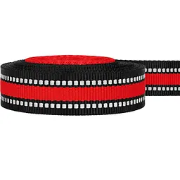 Повідець для собак BronzeDog Mesh, розмір М, 200х2 см, червоний - мініатюра 5