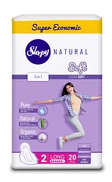 Прокладки гігієнічні Sleepy Soft Long (280 мм) 6 крапель 20 шт. м'які, подовжені