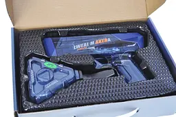 Іграшковий водяний пістолет автоматичний на акумуляторі CyberGun SQ07B в кор. 27 см - мініатюра 8