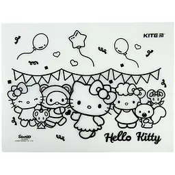 Підкладка розмальовка Kite Hello Kitty 30х40 см силіконова (HK22-424) - мініатюра 4