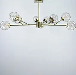Люстра з вбудованими світлодіодами на 9 плафонів Line.F AOC 19/9 AB LED - мініатюра 2