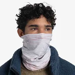 Шарф-труба Buff Original Ecostretch, Arrowys White Білий-Рожевий - мініатюра 4
