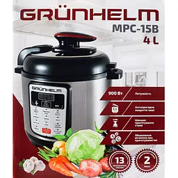 Мультиварка-скороварка Grunhelm MРC-15В (94774) - мініатюра 2