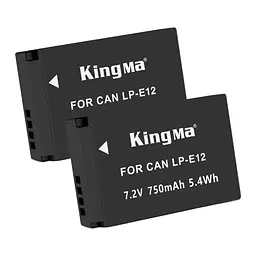 2-Pack KingMa Canon LP-E12 комплект з 2 акумуляторів