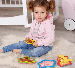 Бебі пазли Vladi Toys Дитинчата. Ферма, укр. мова, 15 елементів (VT1106-87) - мініатюра 2