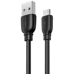 Кабель Remax Suji Pro USB 2.0 to microUSB 2.4A 1 м чорний (RC -138m-b) - мініатюра 1