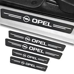 Захисна плівка накладка на пороги для Opel Чорний Карбон 4 шт