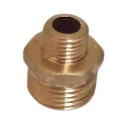 Ніпель перехідний Lexline К.0541-В 1/2"Н х 1/4"Н посилений латунь 30412