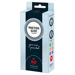 Презервативи Mister Size 60, 10 шт (прозорий)