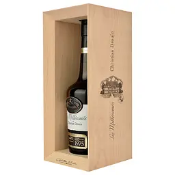 Кальвадос Christian Drouin Calvados 1975, у дерев'яній коробці, 42%, 0,7 л - мініатюра 2