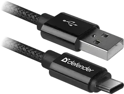 Кабель USB AM-Type-C M, 1.0 м, чорний, 09-03T PRO Defender