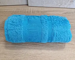Турецький бамбуковий махровий рушник Zeron 50х90 Bamboo Turquoise