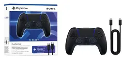 Геймпад Sony DualSense for PS5 Midnight Black + кабель USB-C (PC Ready) (1000051651) - мініатюра 6