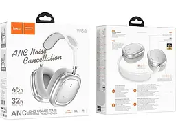 Навушники з мікрофоном Hoco W68 Calma ANC Silver (6942007674010) - мініатюра 4