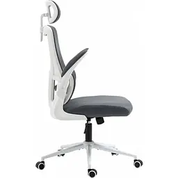 Офісне крісло GT Racer X-5728 White/Gray [125606] - мініатюра 4