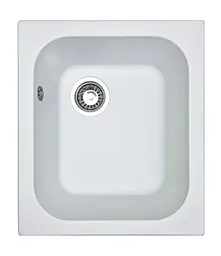 Кухонна мийка Adamant COMPACTA біла 430x500x200 мм, без крила 43 см