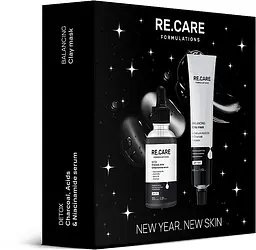 Набір новорічний для догляду за обличчям "New Year. New Skin" Re.Care (ser/30ml + mask/45ml) - мініатюра 2
