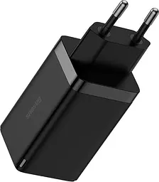 Мережевий зарядний пристрій Baseus GaN5 Pro 2C+U 65W EU with Type-C to Type-C 1m black (CCGP120201) - мініатюра 3