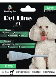 Краплі проти зовнішніх паразитів для собак Healthy Pet Line №1 від 10 до 20 кг 209152