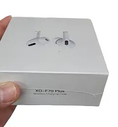 Навушники Bluetooth TWS XO F70 Plus Білі - мініатюра 7