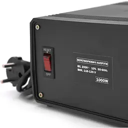 Перетворювач напруги понижуючий Merlion PN-1000, Input 220 V/Output 110V, 1000W, трансформаторний - мініатюра 2