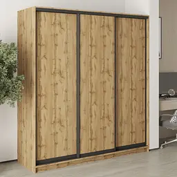 Шафа-купе тридверна MebelStar Стандарт BG 3ДСП 190x45x210 см Дуб тахо (MBS-8317)