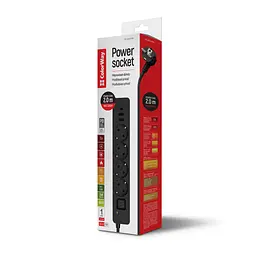 Мережевий фільтр живлення ColorWay CW-CHE432PDB, 4 розетки/3USB 2M (CW-CHE432PDB) - мініатюра 7