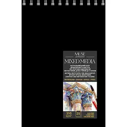 Блок Muse MixTechnique на пружині A5 25 аркушів (PB-SC-025-345)