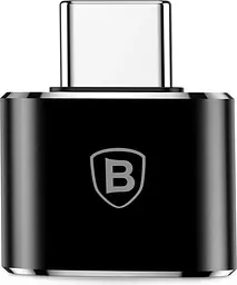 Перехідник Baseus USB Female to USB-C Male Black (CATOTG-01) [80567] - мініатюра 2
