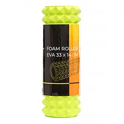 Масажний ролик Cornix EVA 33 x 14 см (валик, ролер) XR-0330 Green - мініатюра 5