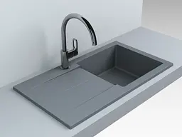 Кухонна мийка Fancy Marble Tennessee 106080013, Сірий